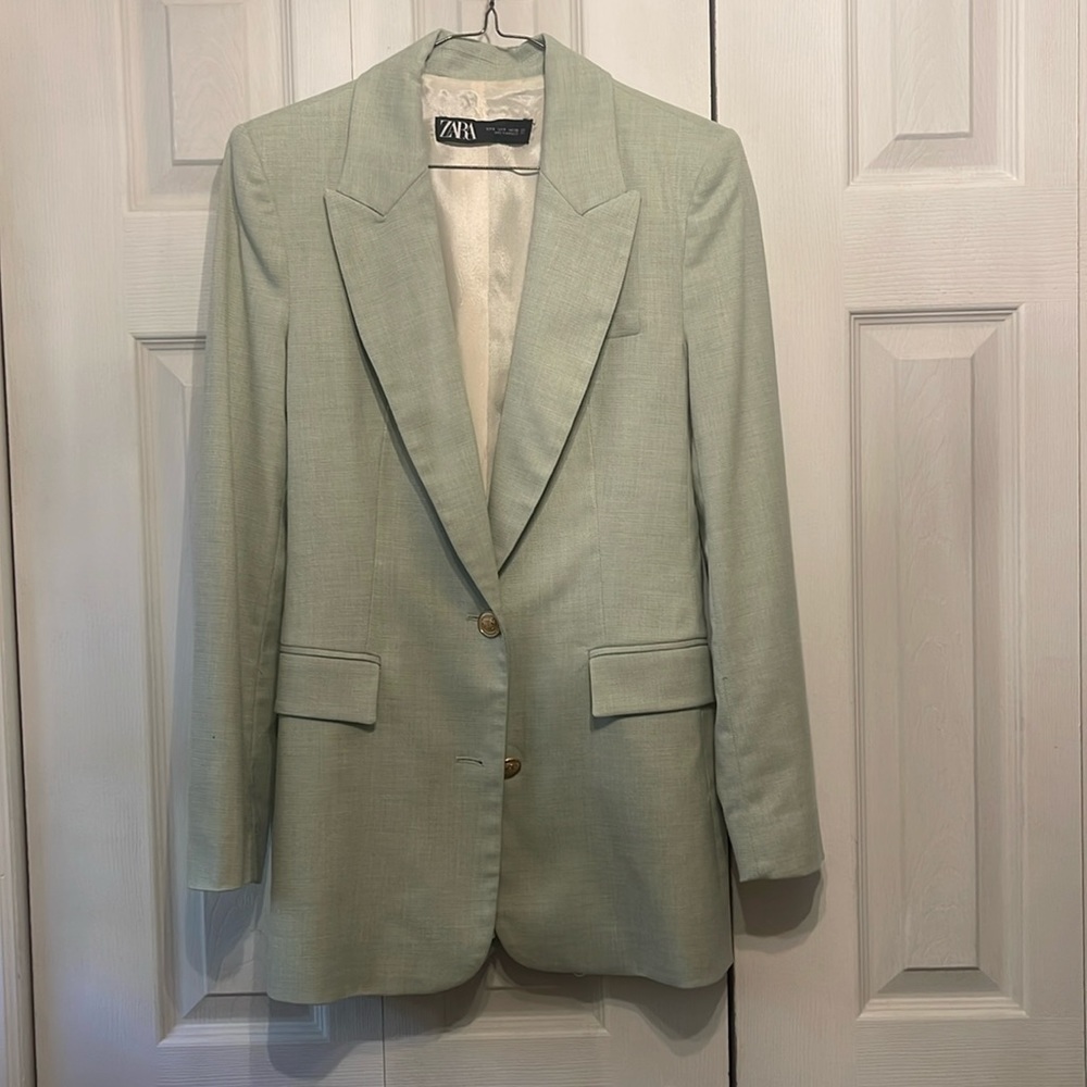 Light green Zara Blazer